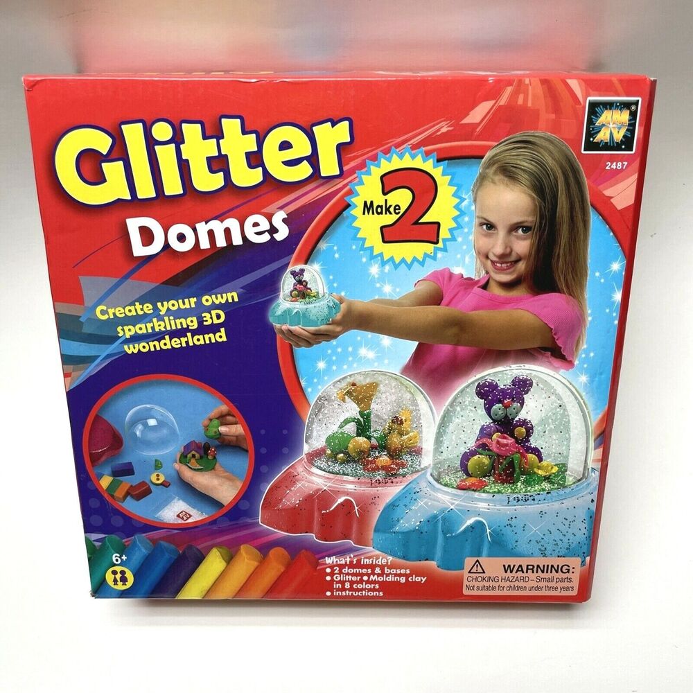 NEW - Glitter Domes: Create your own sparkling 3D Wonderland Craft Toy - 6+ Age - Picture 1 of 3